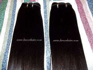 VIRGIN INDIAN REMY HAIR WEFT 200GRAMS Straight TWO packs  