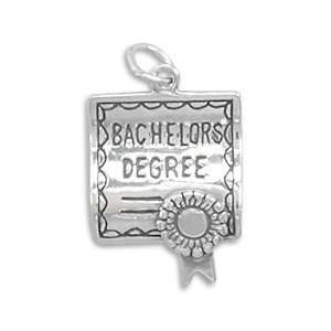  Bachelors Degree Graduation Sterling Silver Charm 