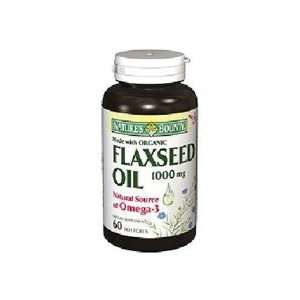  Natures Bounty Flaxseed Oil Softgels 1000mg 60 Health 