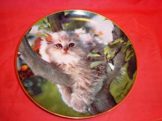 Porcelain Gallery Nancy Matthews Cat Plate G6945  