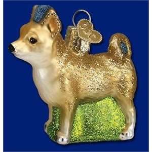  Chihuahua Old World Glass Dog Ornament