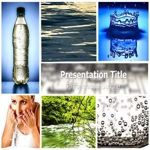   PowerPoint Template   Backgrounds on Fresh Water PowerPoint Templates