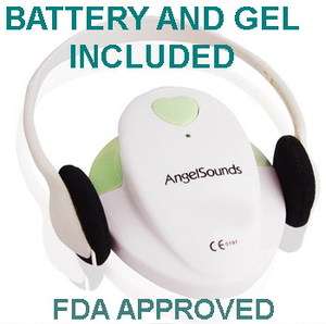   Heart Monitor Fetal Doppler FDA,3MHz Battery,Gel Green Color  