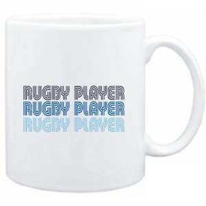  Mug White  Rugby Player RETRO COLOR  Sports Sports 