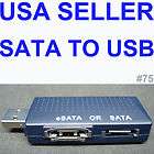 USB 2.0 TO SATA MALE FEMALE eSATA ADAPTER SERIAL ATA
