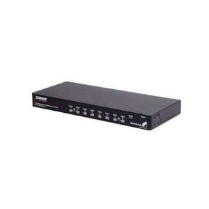   Mount PS/2 KVM Switch 8 Port 1 Local User External Wired Electronics