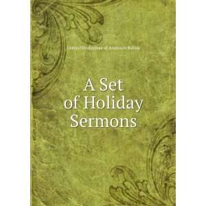   Set of Holiday Sermons Central Conference of American Rabbis Books
