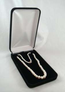 Vintage 3 12mm Cultured Baroque Pearl Necklace With Sterling Silver 