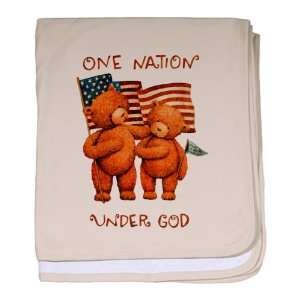   Pink One Nation Under God Teddy Bears with US Flag 