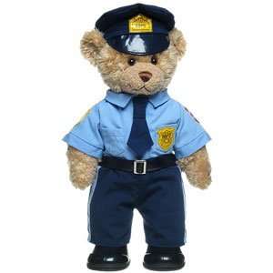    Build A Bear Workshop Police Officer Curly Teddy Toys & Games