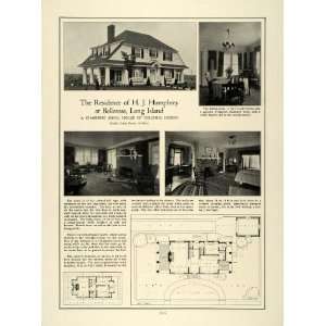   Floor Plan Dwight James Baum   Original Halftone Print