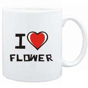 Mug White I love Flower  Female Names