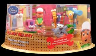 HANDY MANNY Tools Toy PVC 6 Figure Playset Cake Toppers  
