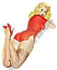 sexy stockings 1950S STYLE RETRO PINUP DECAL C94