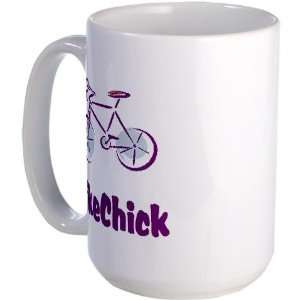 BikeChick Logo Sports Large Mug by   Kitchen 