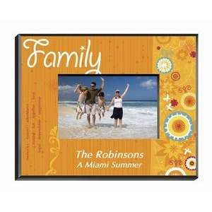  Family Sunshine and Flowers Picture Frame Personalized 