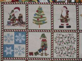 FABRIC PANEL   HERE COMES SANTA CLAUS FROM NORTHCOTT  