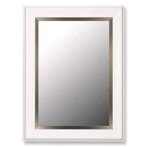   Look Mirrors 207200 28x38 Glossy White Petite  Champagne liner Mirror