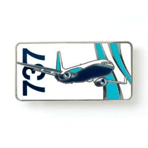  737 Sky Ribbon Pin 