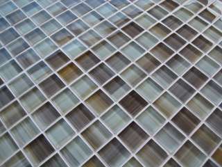 Brown Beige Glass Mosaic Tile   Backsplash   DE016  