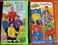 The Wiggles VHS set of 2 Wiggle Time / Wiggly Play Time  