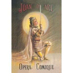 Joan of Arc Opera Comique   12x18 Framed Print in Black Frame (17x23 