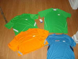 Reebok Mens Orange, Lime Green OR Blue Athletic Shirt  