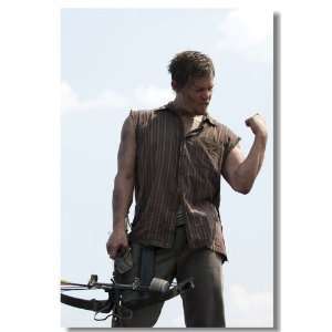  The Walking Dead 20x13 Silk Fabric Poster of Daryl 