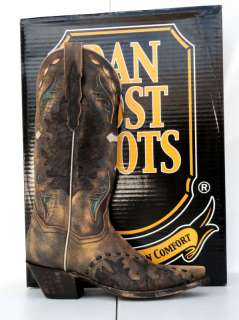 Dan Post Cowgirl Boots Womens Brown/Tan Metallic Cross  