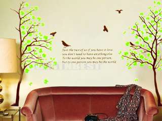 Spring Tree Removable Window Mural Wall Paper Sticker Decal DIY  