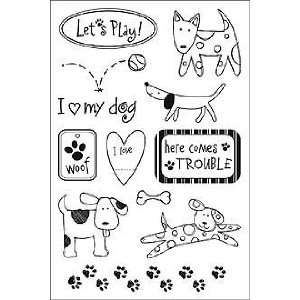  I Love My Dog   Clear Rubber Stamps