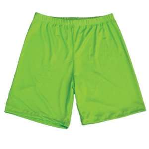  Fit2Win Miami Neon Green Womens Compression Shorts 