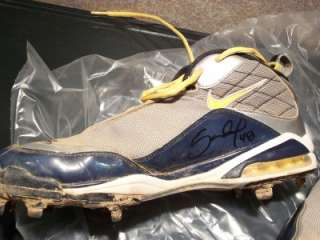 PABLO SANDOVAL GIANTS GAME USED SIGNED CLEATS SHOES SPIKES HOLLYWOOD 