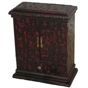  Black Calligraphy CD Cabinet 