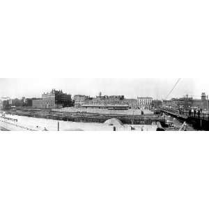    RIVERFRONT PANORAMA OF OSWEGO NEW YORK 1909 
