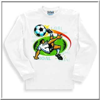 Goal Soccer Player Kicker Ball T Shirts KIDS S, M, & L  