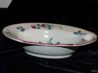 19th C Faience Barber Bowl Old Strasbourg Luneville HTF St. Clement 