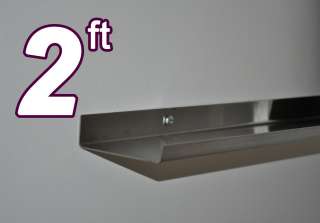 Xtra Deep 2 Stainless Steel Picture Ledge/Wall Display  