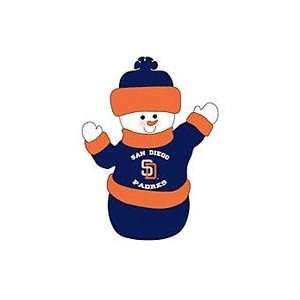  San Diego Padres 9 Animated Touchdown Snowman   MLB 