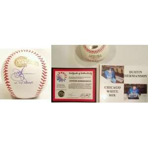   Hermanson Signed 2005 WS Baseball w/05 Champs
