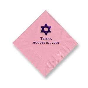 com Personalized Stationery   Girl Star of David Foil Stamped Napkins 