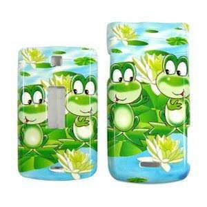  Cartoon Frogs Animal Lily Plants Design Snap On Cover Hard Case Cell 