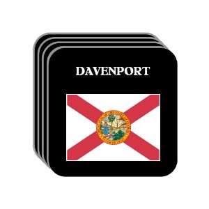  US State Flag   DAVENPORT, Florida (FL) Set of 4 Mini 