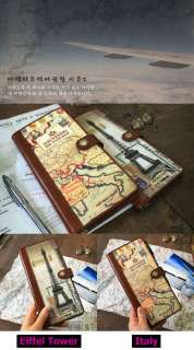Leather Passport Pocket Case Travel Wallet ★VOYAGE  