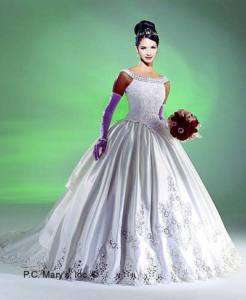 Marys Bridal Princess Wedding Dress Size 8 New  