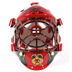Ed Belfour Signed Mini Goalie Mask   GAI   Autographed NHL Helmets and 