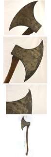 UNUSUAL ANTIQUE WOOD & TIN AXE TRADE SIGN 1850s 1880s  