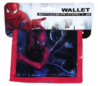 Marvel SPIDER MAN 3 Bifold Kids Wallet Boys RED NWT  