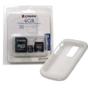  Silicone Skin Cover Case and Kingston 4GB microSDHC Class 4 Memory 