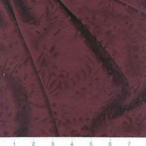  60 Wide Embossed Velour Burgundy Fabric By The Yard 